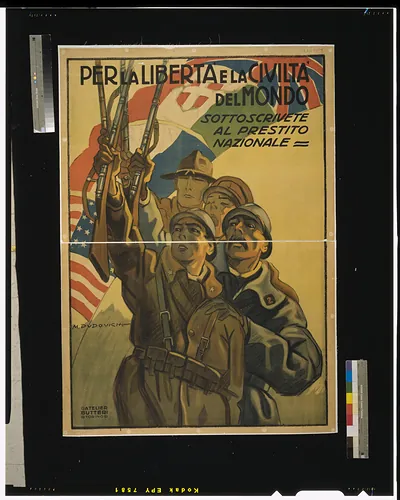 Per la libertagrave e la civiltagrave del mondo / M. Dudovich.