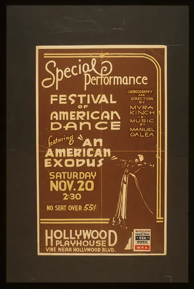 Special performance festival of American dance featuring An American exodus