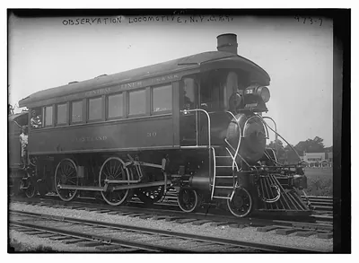 Passenger (observation) locomotive train car of New York Central RR
