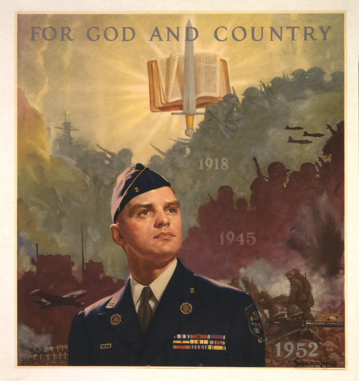 For God And Country [American Legion, c. 1952 — vintage poster