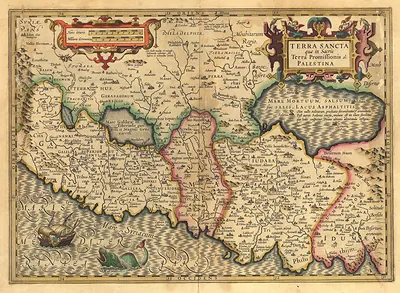 Terra Sancta que in Sacris Terra Promissionis sl. Palestina map