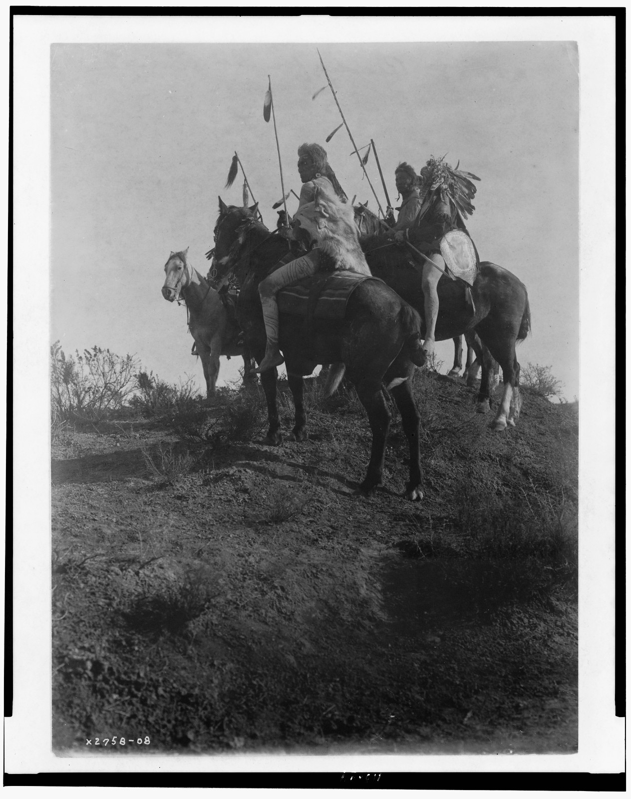 The spirit of the past--Apsaroke, c1908. — historic photograph