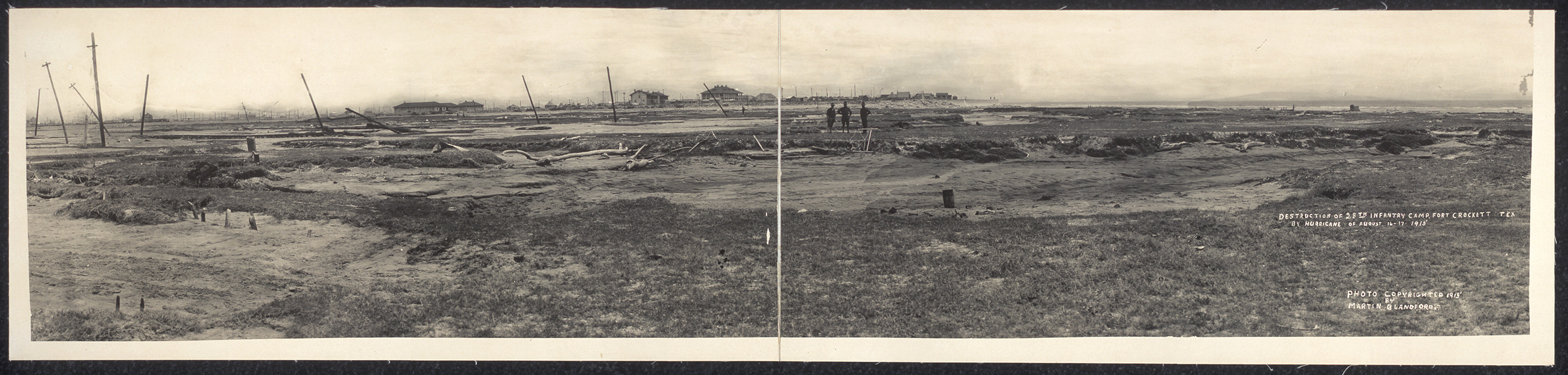 Hurricane Ft Crockett Aug 1915 Galveston, Texas, 1915 — historic image