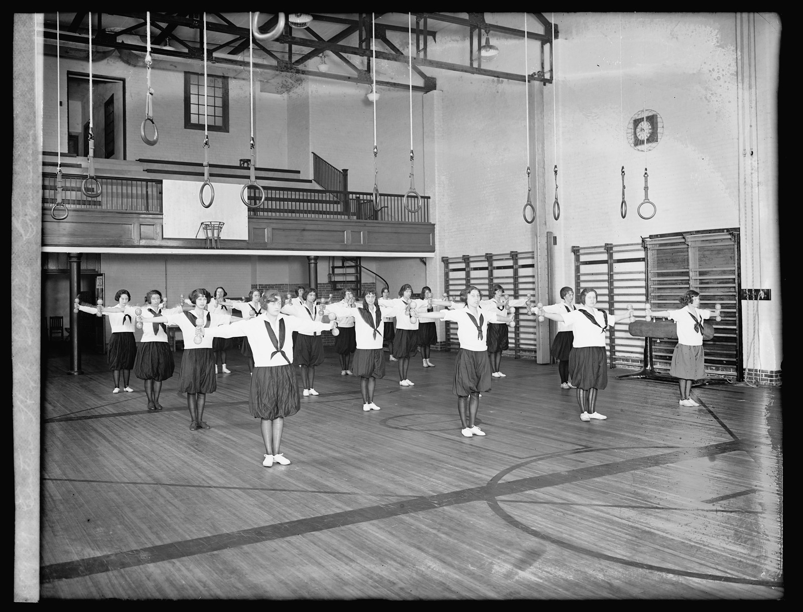 Eastern High School, gymnasium, [Washington, D.C.], [between 1910 and 1920] — historic photograph