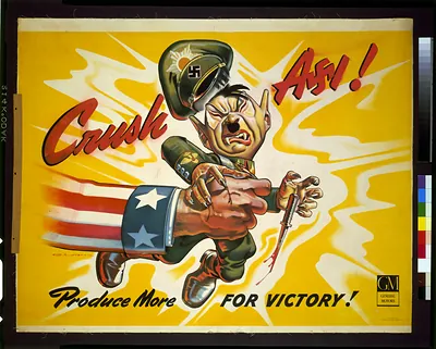 Crush axl! Produce more for victory! / G. Laivson.