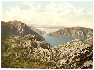 Risano looking towards Catena (i.e. Cantene) Dalmatia Austro-Hungary