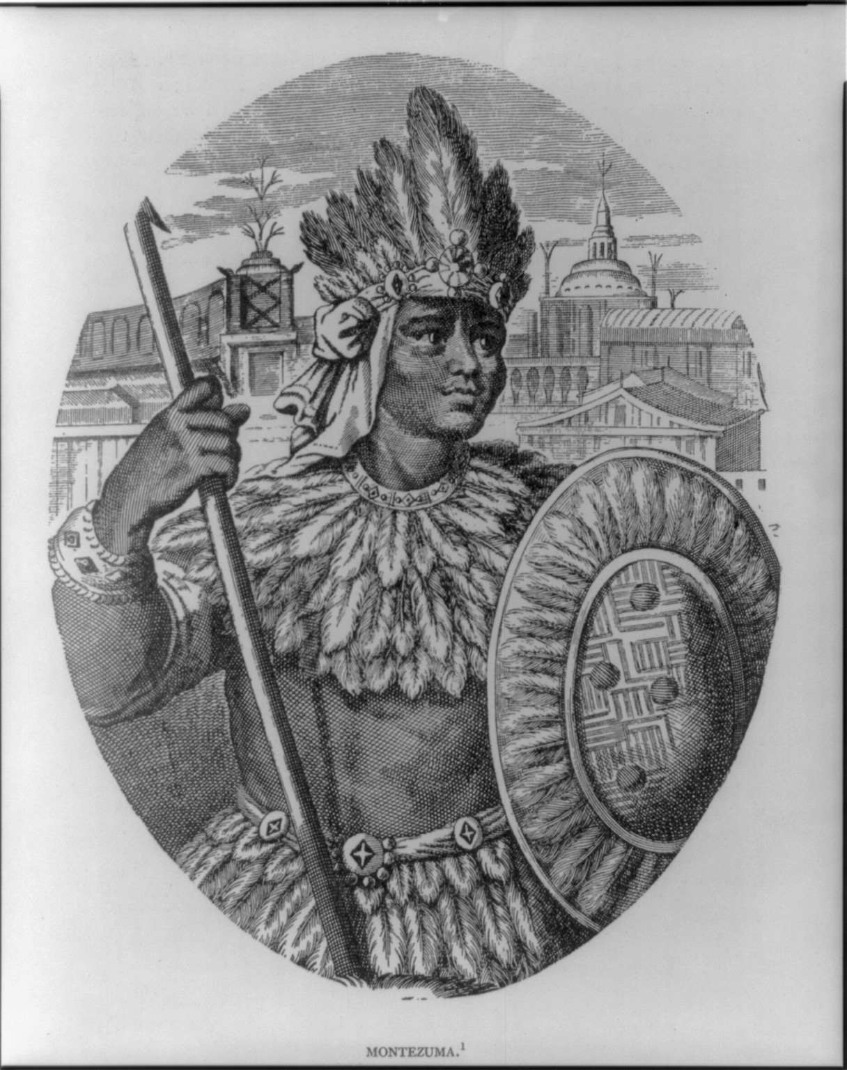 Montezuma II, Emperor of Mexico, ca. 1480-1520, [no date recorded on caption card] — historic print