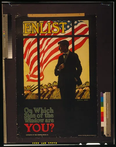 Enlist On which side of the window are you? / Laura Brey.