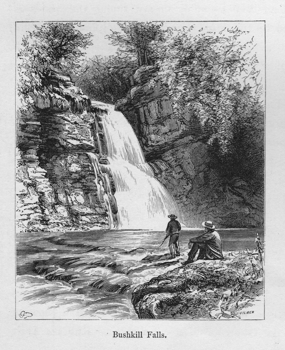 Bushkill Falls — historic image