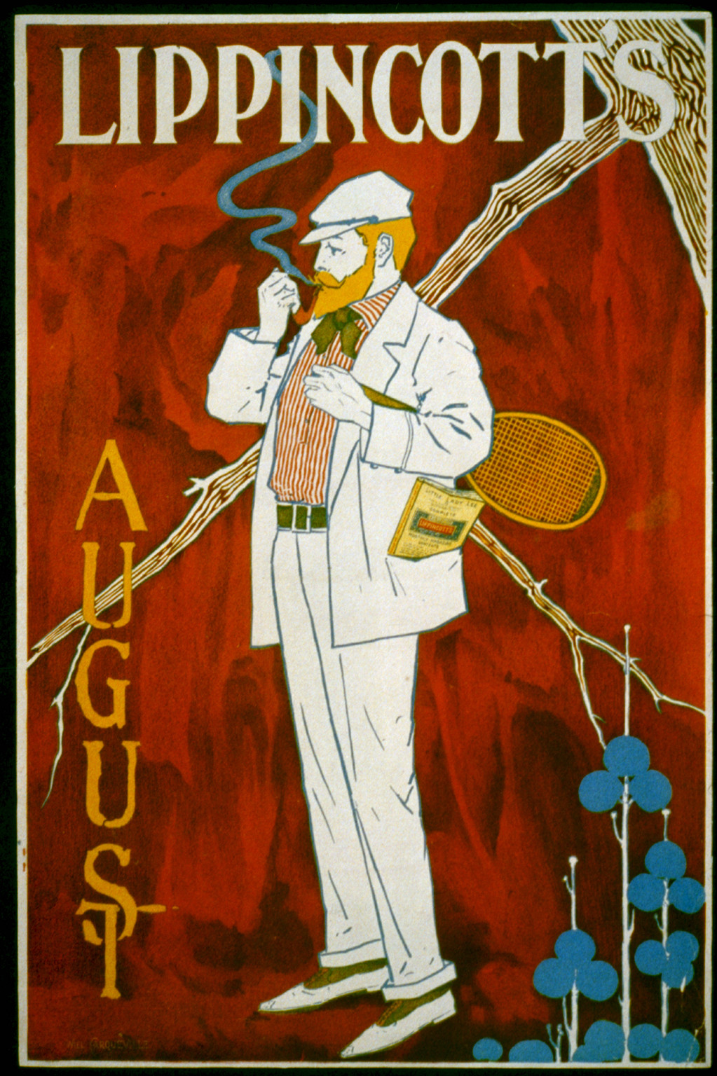 Lippincott's [for] August, 1895 — vintage poster