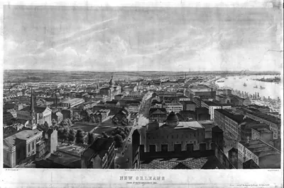 New Orleans from St. Patrick's Church 1852 / J.W. Hill & Smith, del. ; lith. par B.F. Smith, Jr.