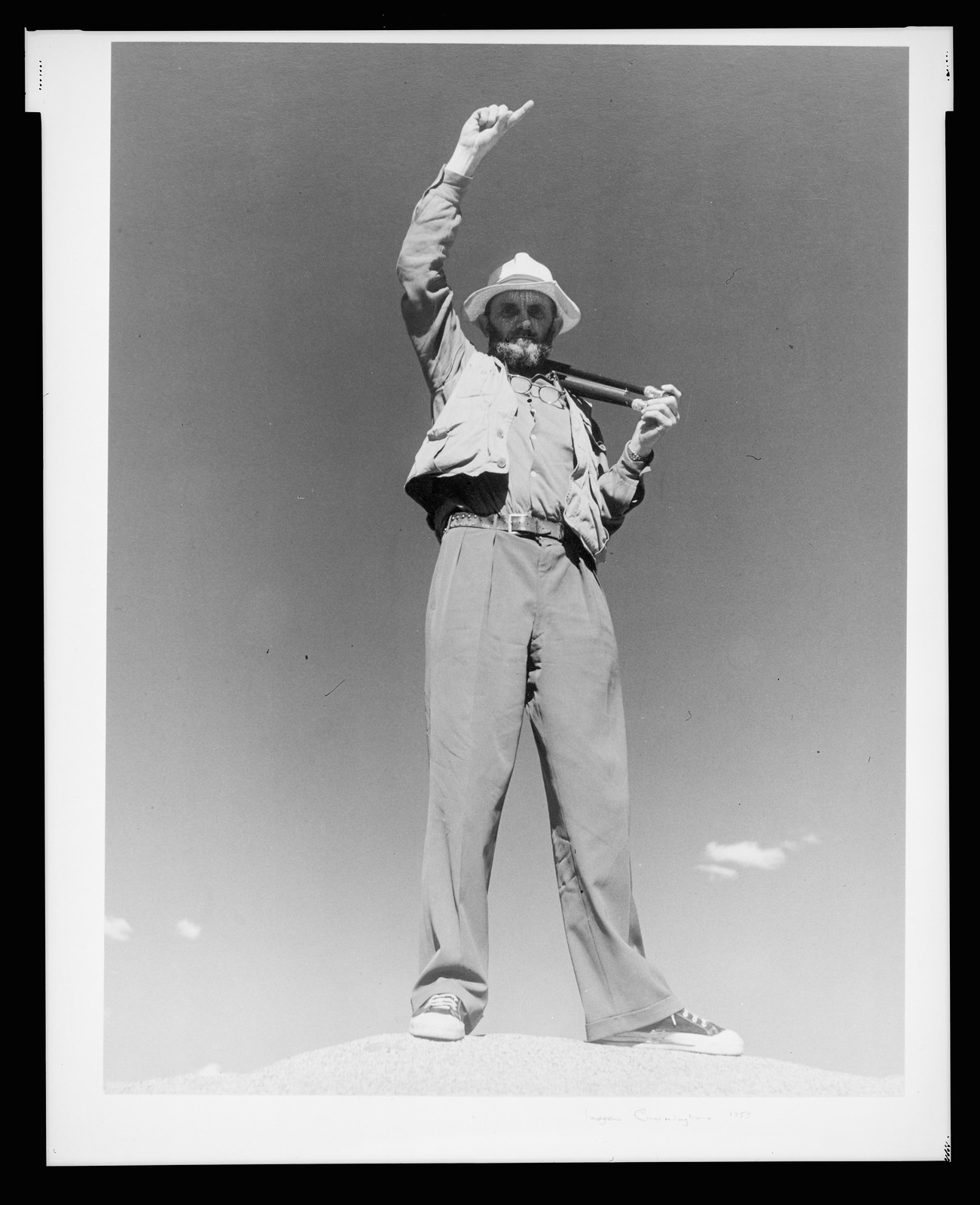 Ansel Adams in Yosemite — historic photograph