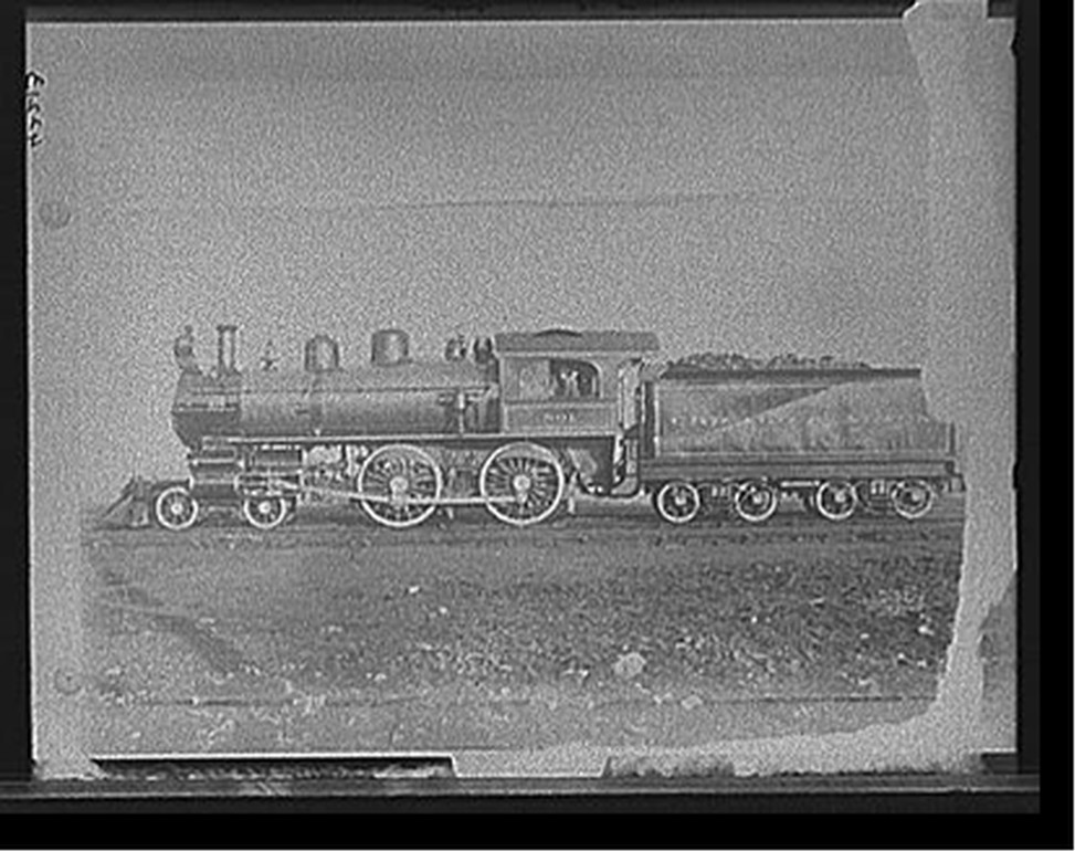 [Chicago and Alton Railroad, engine], [1900?] — historic photograph