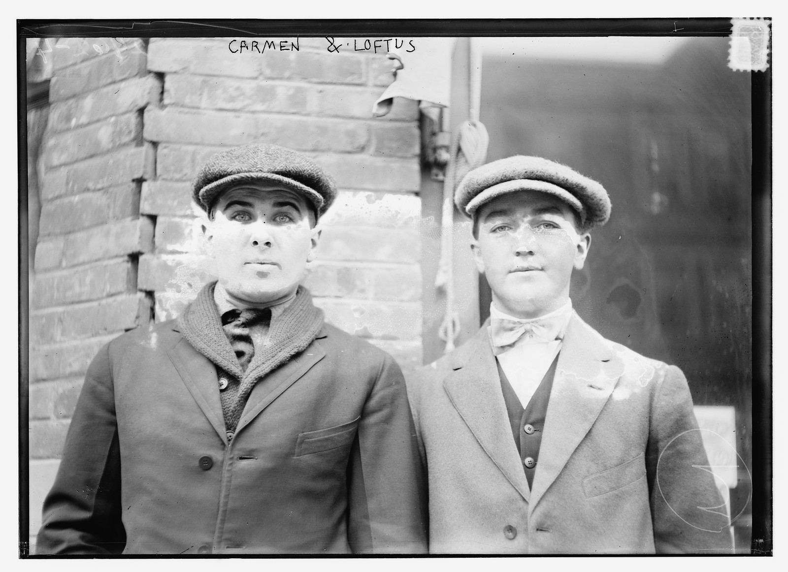 Carmen & Loftus, 12/10/12, 12/10/1912. — historic photograph