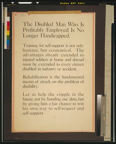 The disabled man who is profitably employed is no longer handicapped