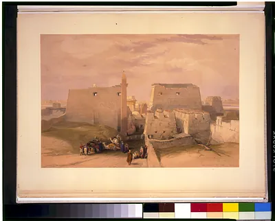 Grand entrance to the Temple of Luxor / David Roberts, R.A.