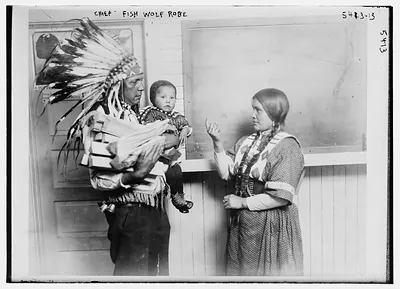 Chief Fish Wolf Robe