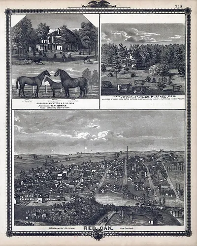 Red Oak, Iowa, 1875