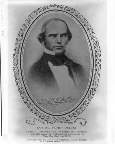 [Lanford Warren Hastings, facing slightly right, bust]