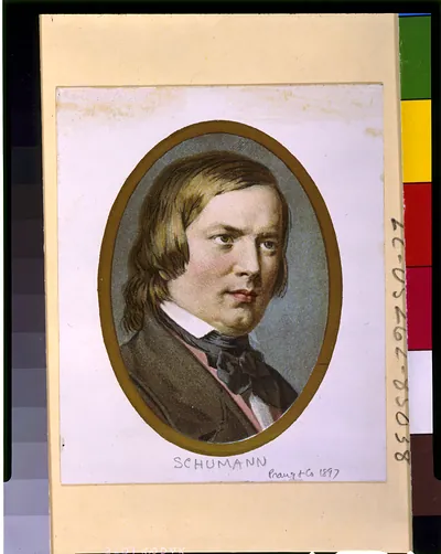[Robert Schumann, bust portrait, facing right]