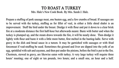 To Roast ATurkey