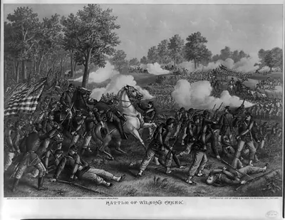 Battle of Wilson's Creek--Aug. 10, 1861--Union (Gen. Lyon) ... Conf. (Gen. McCulloch) ...