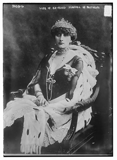 Wife of Ex-King Manuel of Port.
