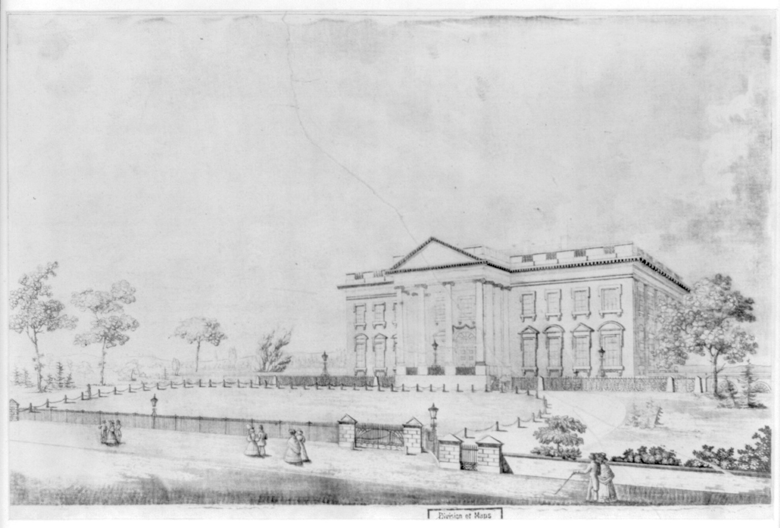 [The White House, Washington, D.C.], [ca. 1840] — historic print