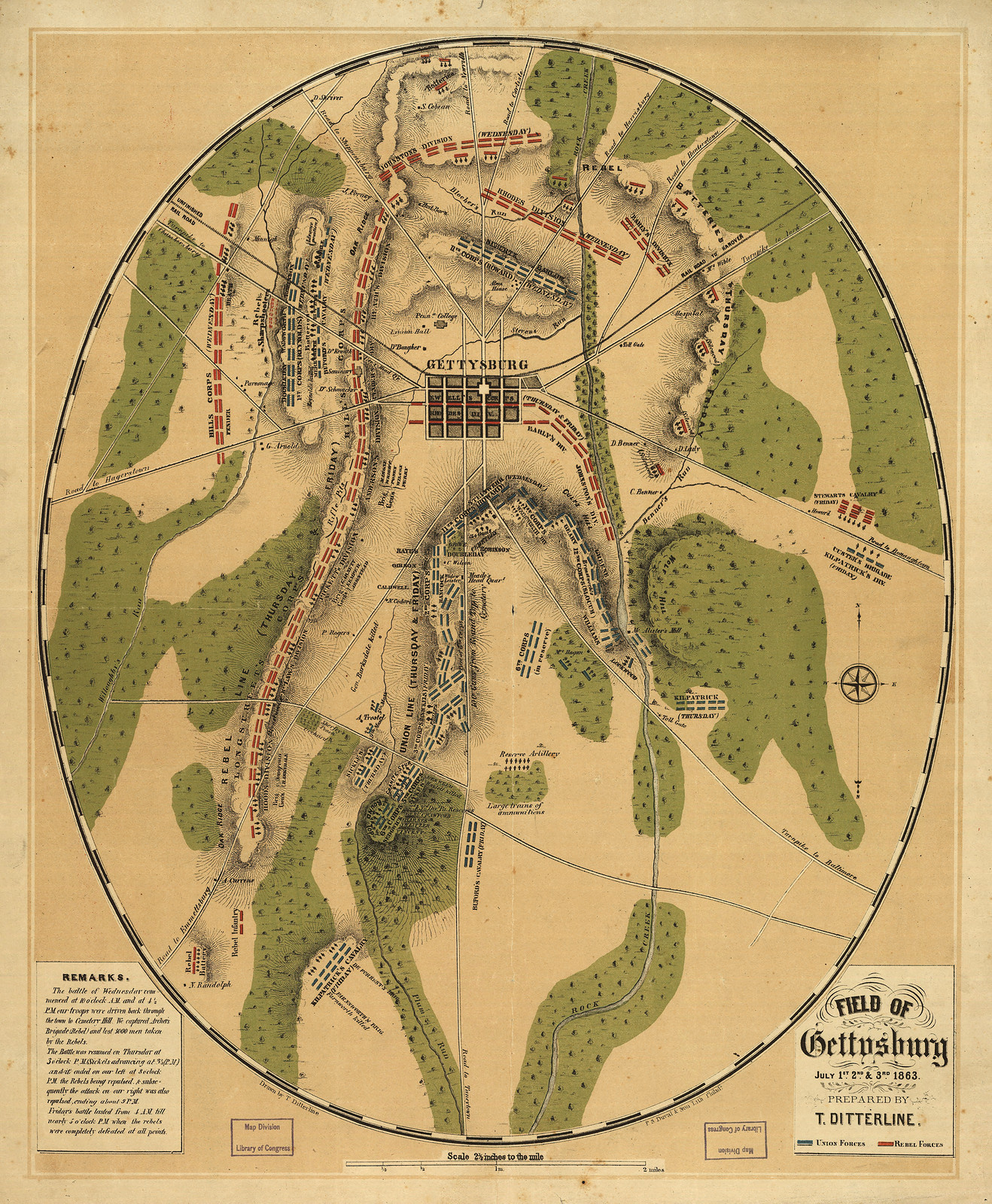 483Fieldof Gettysburg July1s, 1863 — historic image