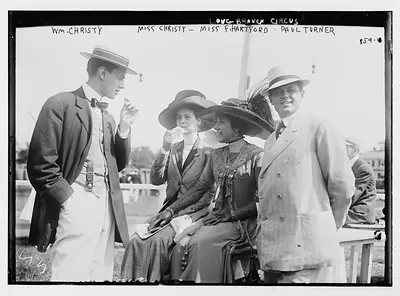 Wm. Christy, Miss Christy, Miss F. Hartford, and Paul Turner, Society Circus, Long Branch