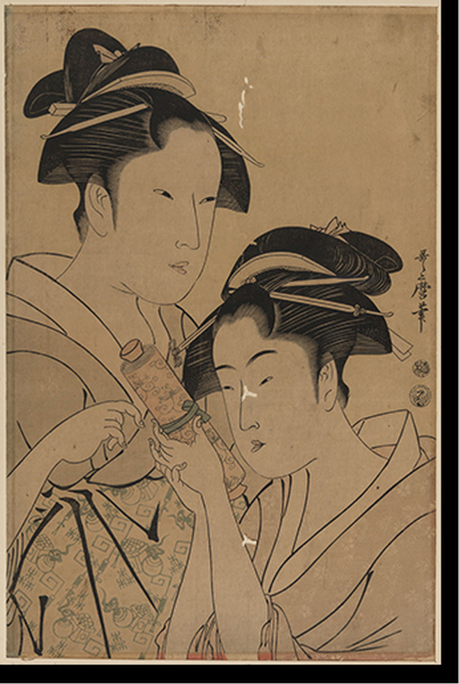 Antique Photo Print - Japanese Ukiyo-e print - Antique Wall Decor (10), 1750 — historic photograph