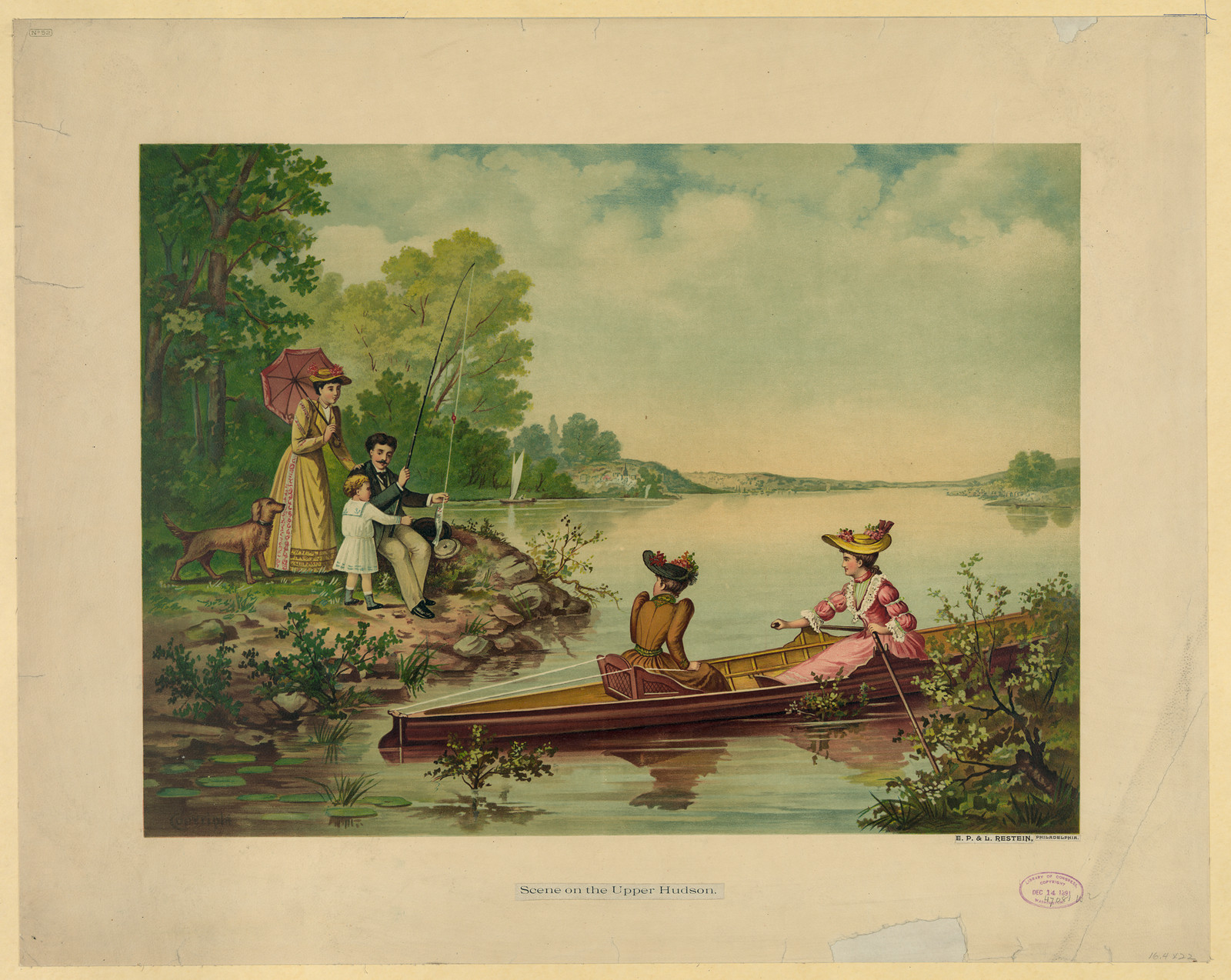 Scene on the Upper Hudson — historic image