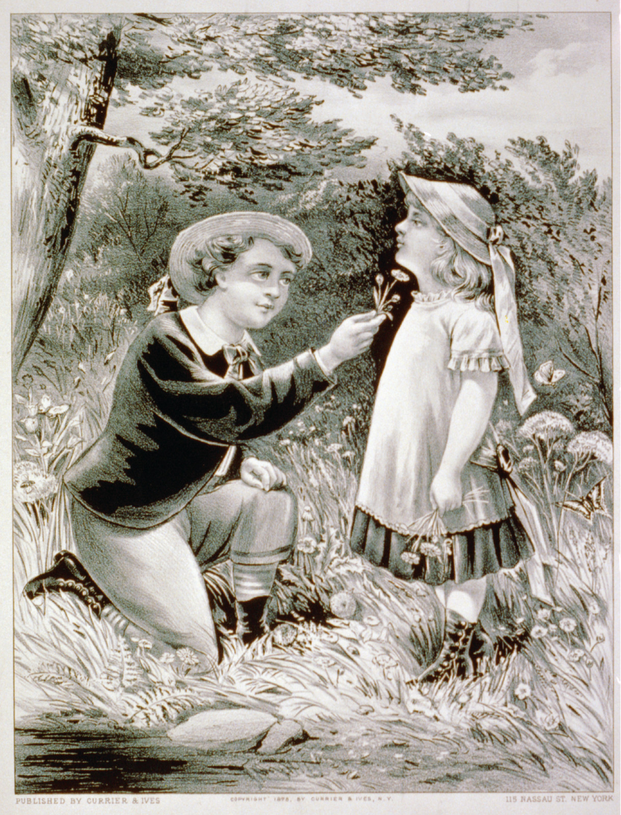 Do You Love Butter? New York: Currier & Ives (print, lithograph), 1878 — antique lithograph