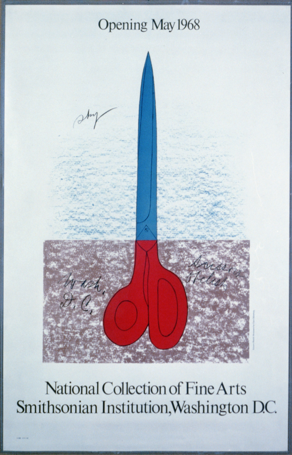 National Collection of Fine Arts, Smithsonian Institution, Washington, D.C. - opening May 1968, 1968 — vintage poster
