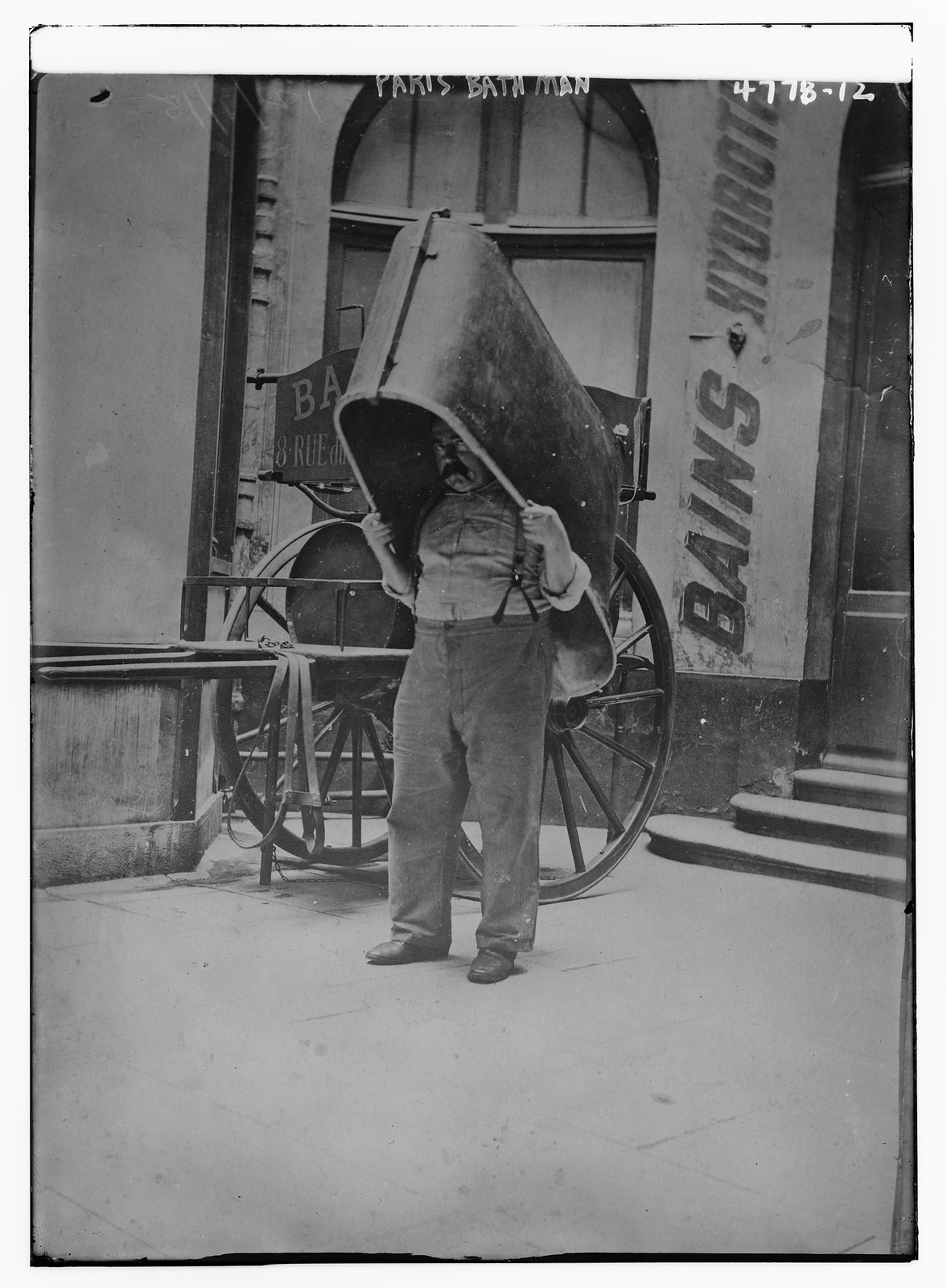 Paris Bath Man, n/a — historic photograph