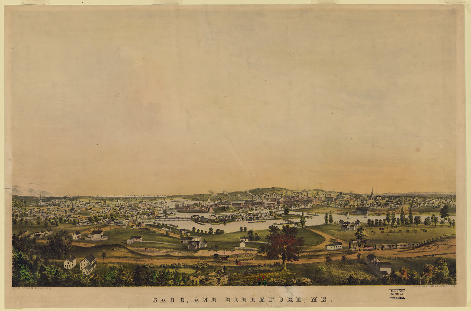 Saco, and Biddeford, Me — historic image