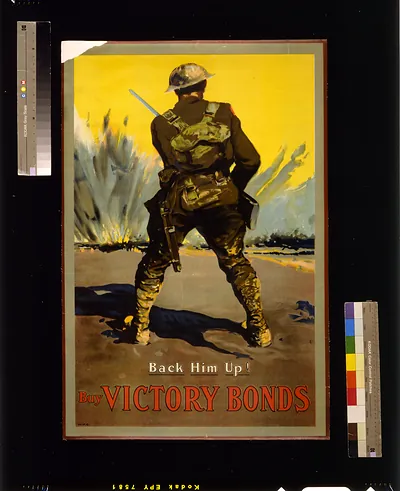 Buy Victory Bonds. Back him up!