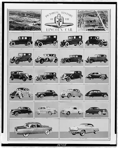 Pictorial history of the Lincoln car