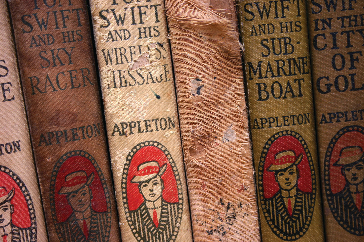 Vintage Tom Swift Books Detail — historic image