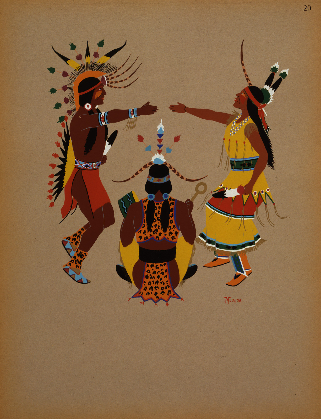 Wedding ceremony / Mopope., [1929] — historic print