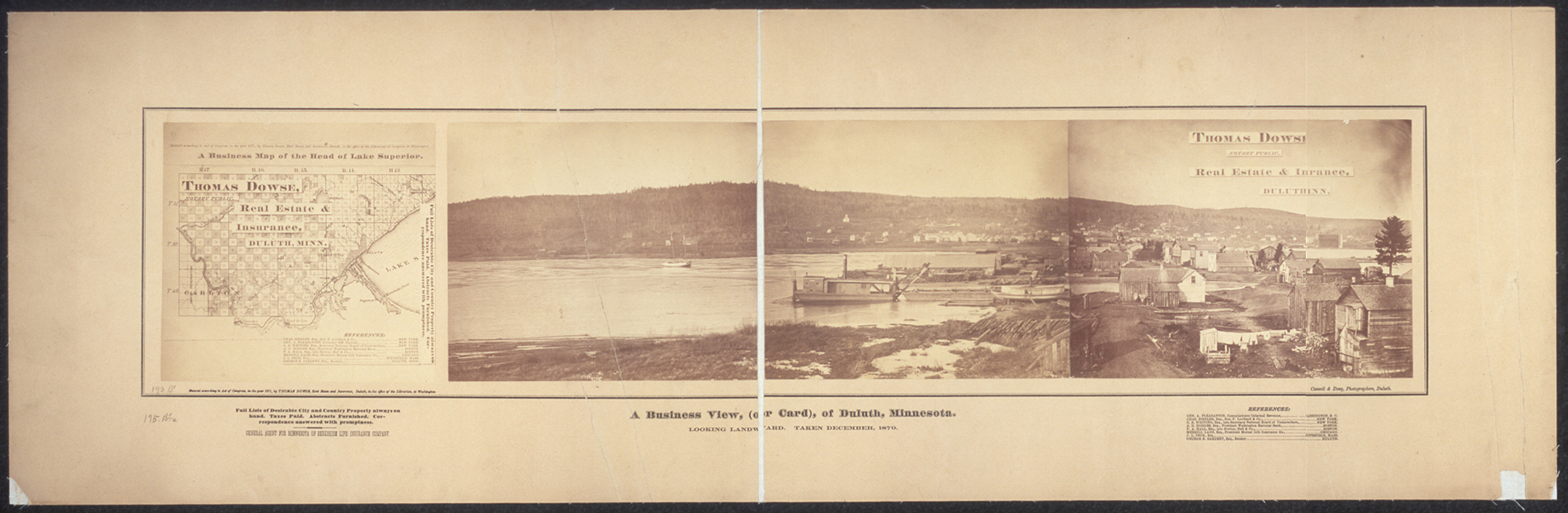 MN Duluth 1870a, Minnesota, 1870 — historic image