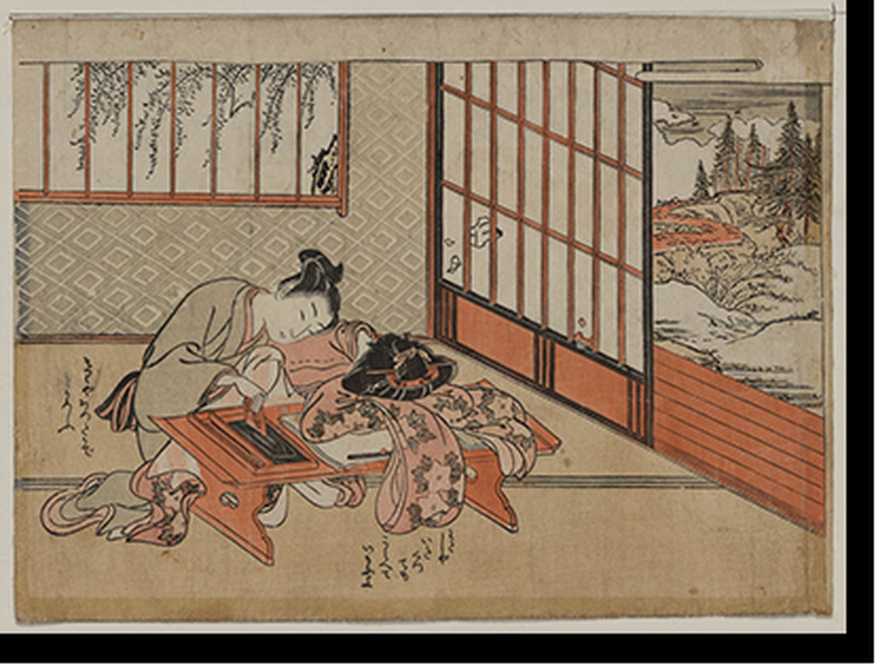Antique Photo Print - Japanese Ukiyo-e print - Vintage Wall Art Gift (6), 1750 — historic photograph