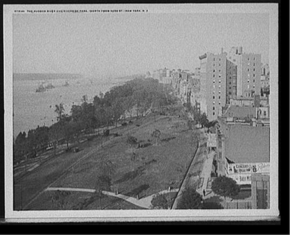 The Hudson River and Riverside Park, north from 93rd St., New York, N.Y., c[between 1910 and 1920] — historic photograph