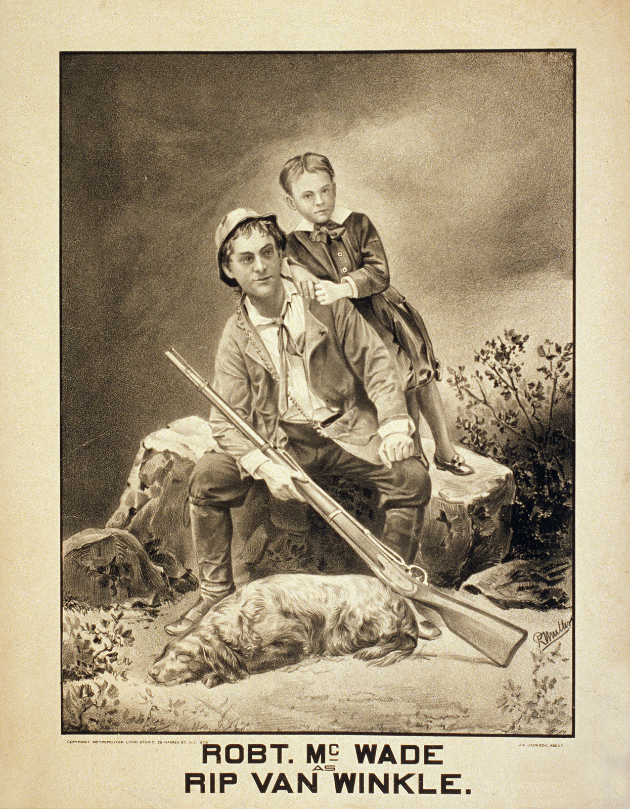 Robt. McWade as Rip Van Winkle, 1879 — historic image