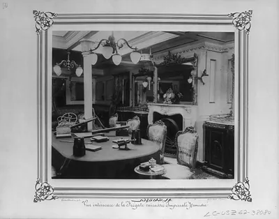 [The stern cabin of the Imperial Ironclad Frigate Hamidiye] / Constantinople, Abdullah Frères.