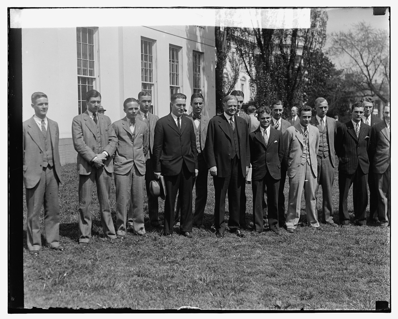 Hoover & Sta[...] College Glee Club, 4/8/29, [19]29 April 8. — historic photograph
