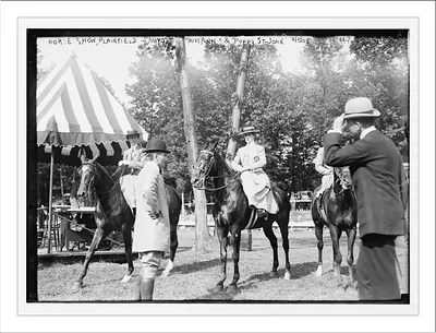 Horse Show at Plainfield with "Mayo", "Miss Ann", and "Poppy St. John", and riders