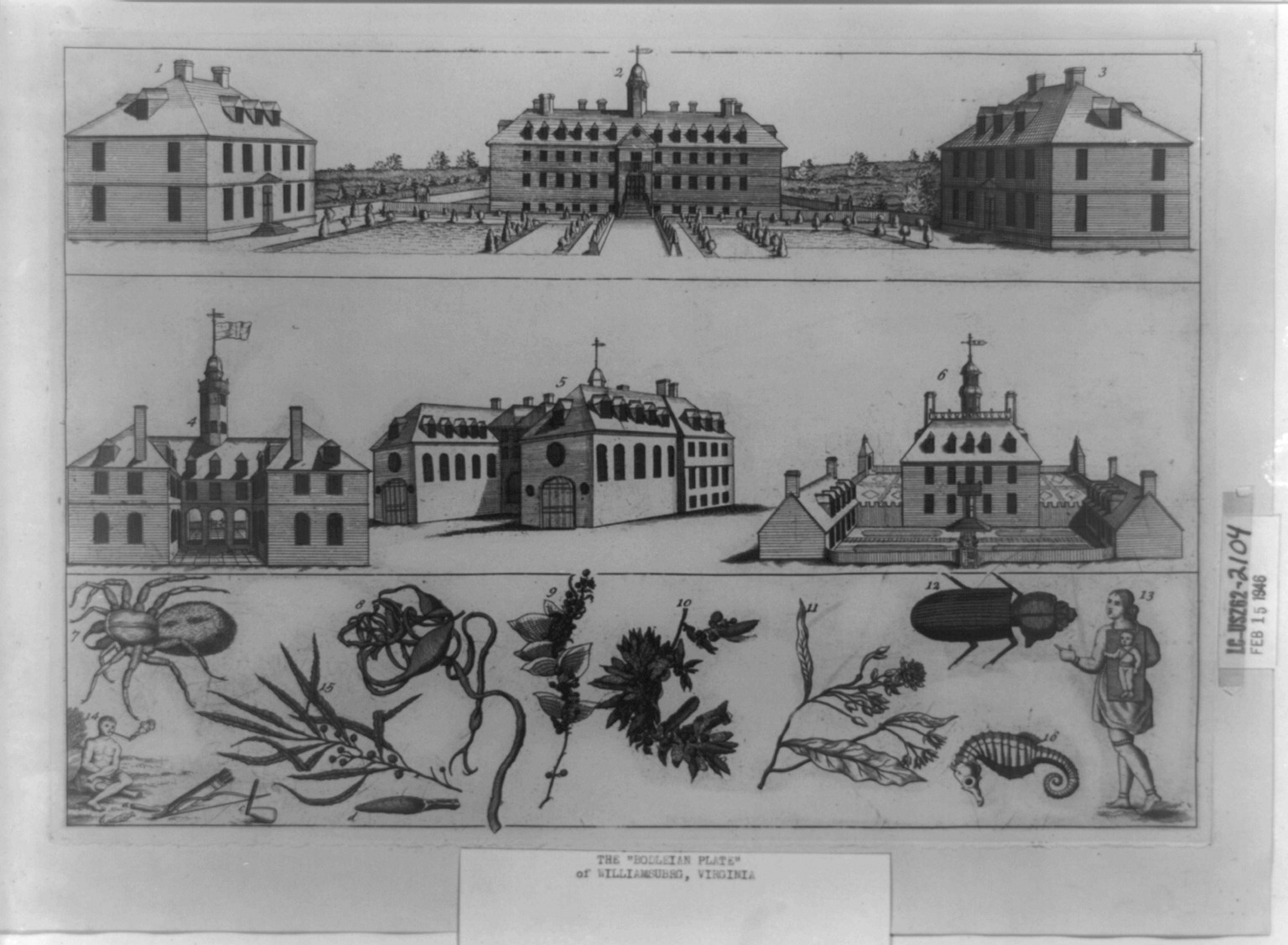 [Williamsburg, Va., ca 1740], [no date recorded on shelflist card] — historic print