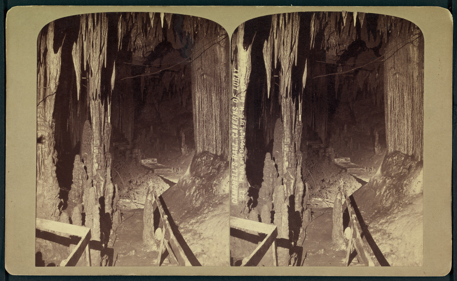 Campbell's Hall. Caverns of Luray — historic image