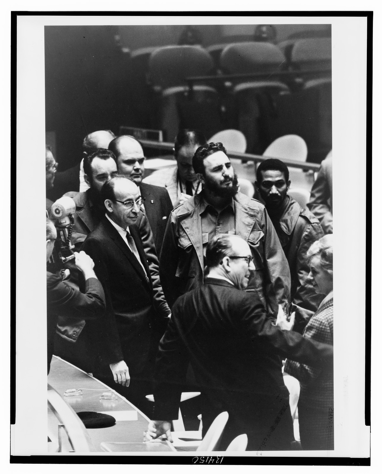 [Fidel Castro, president of Cuba, at a meeting of the United Nations General Assembly], 1960 Sept. 22. — historic photograph